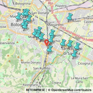 Mappa Via Tranquillo Cremona, 40137 Bologna BO, Italia (2.05889)