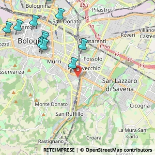 Mappa Via Tranquillo Cremona, 40137 Bologna BO, Italia (2.94273)