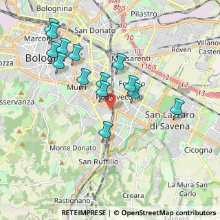Mappa Via Domenico Morelli, 40137 Bologna BO, Italia (1.975)