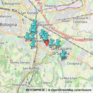 Mappa Via Piacenza, 40139 Bologna BO, Italia (1.35769)