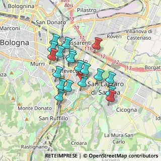 Mappa Via Piacenza, 40139 Bologna BO, Italia (1.38526)
