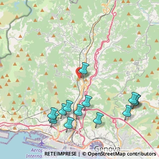 Mappa Via S. Biagio di Val Polcevera, 16162 Genova GE, Italia (5.19615)