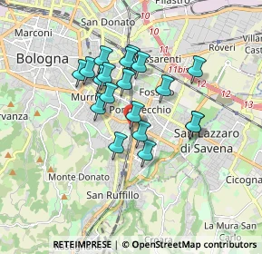 Mappa Via Giorgio Perlasca, 40134 Bologna BO, Italia (1.38421)