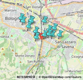 Mappa Via Giorgio Perlasca, 40134 Bologna BO, Italia (1.27867)