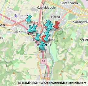 Mappa Via Guglielmo Marconi, 40033 Casalecchio di Reno BO, Italia (1.07273)