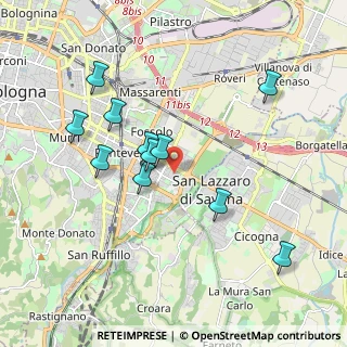 Mappa Via Ferrara, 40139 Bologna BO, Italia (1.86636)