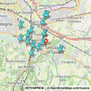 Mappa Via Ferrara, 40139 Bologna BO, Italia (1.70067)