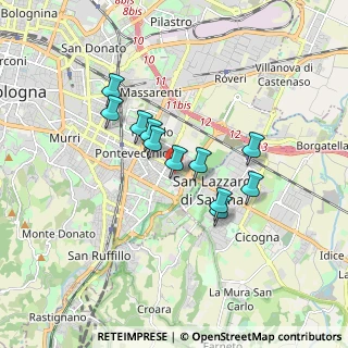 Mappa Via Ferrara, 40139 Bologna BO, Italia (1.36273)