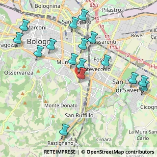 Mappa Via Augusto Romagnoli, 40137 Bologna BO, Italia (2.34938)