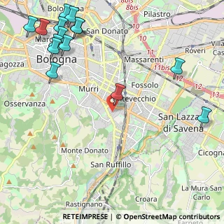 Mappa Via Alfredo Catalani, 40137 Bologna BO, Italia (3.162)