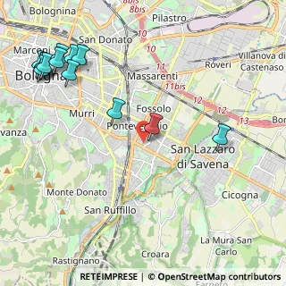 Mappa Via Udine, 40139 Bologna BO, Italia (2.91615)
