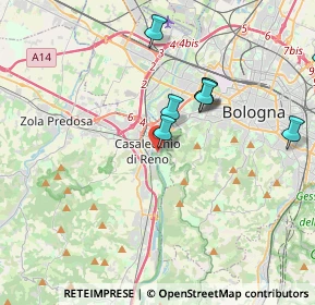 Mappa Via Francesco Baracca, 40033 Casalecchio di Reno BO, Italia (5.22182)