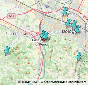 Mappa Via Francesco Baracca, 40033 Casalecchio di Reno BO, Italia (5.69231)