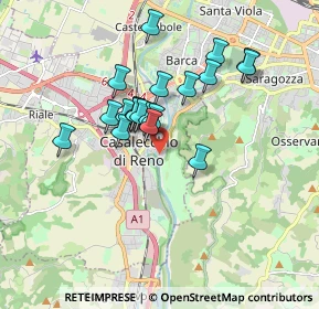 Mappa Via Francesco Baracca, 40033 Casalecchio di Reno BO, Italia (1.435)