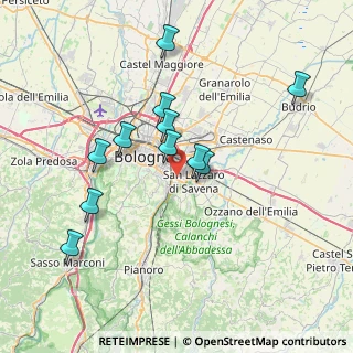 Mappa Via Sardegna, 40139 Bologna BO, Italia (7.03455)