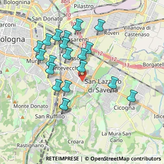 Mappa Via Bartolomeo Maria Dal Monte, 40139 Bologna BO, Italia (1.919)