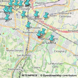 Mappa Via Bartolomeo Maria Dal Monte, 40139 Bologna BO, Italia (3.17765)
