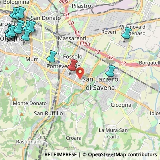 Mappa Via Bartolomeo Maria Dal Monte, 40139 Bologna BO, Italia (3.68824)