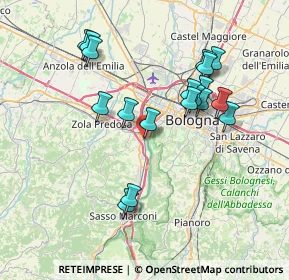 Mappa Via Ronzani, 40033 Casalecchio di Reno BO, Italia (7.26722)