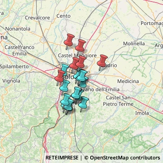 Mappa Faenza, 40139 Bologna BO, Italia (9.57)