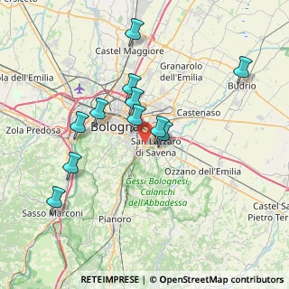 Mappa Faenza, 40139 Bologna BO, Italia (7.16818)