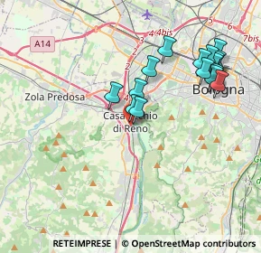 Mappa Via V. Sandri, 40033 Casalecchio di Reno BO, Italia (3.99375)