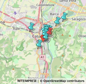Mappa Via V. Sandri, 40033 Casalecchio di Reno BO, Italia (0.93417)