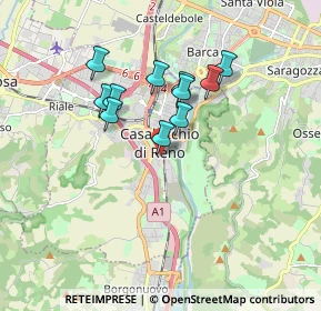 Mappa Via V. Sandri, 40033 Casalecchio di Reno BO, Italia (1.43636)