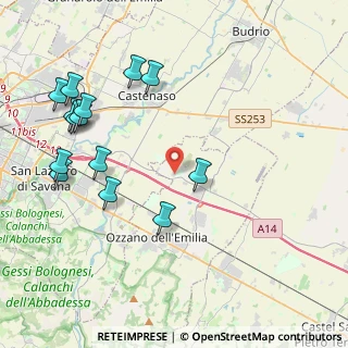 Mappa Via Ca' Fornacetta, 40064 Ozzano dell'Emilia BO, Italia (4.89786)