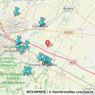 Mappa Via Ca' Fornacetta, 40064 Ozzano dell'Emilia BO, Italia (4.87923)