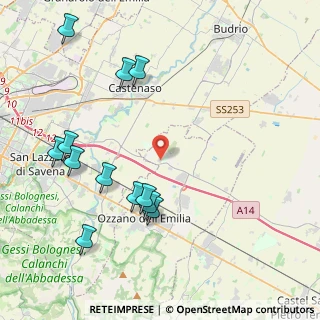 Mappa Via Ca' Fornacetta, 40064 Ozzano dell'Emilia BO, Italia (4.77333)
