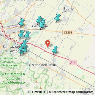 Mappa Via Ca' Fornacetta, 40064 Ozzano dell'Emilia BO, Italia (4.46167)