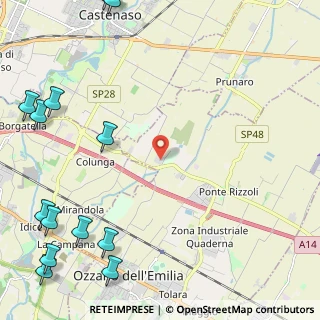 Mappa Via Ca' Fornacetta, 40064 Ozzano dell'Emilia BO, Italia (3.66923)