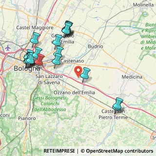 Mappa Via Ca' Fornacetta, 40064 Ozzano dell'Emilia BO, Italia (9.718)