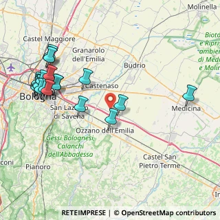 Mappa Via Ca' Fornacetta, 40064 Ozzano dell'Emilia BO, Italia (9.9335)