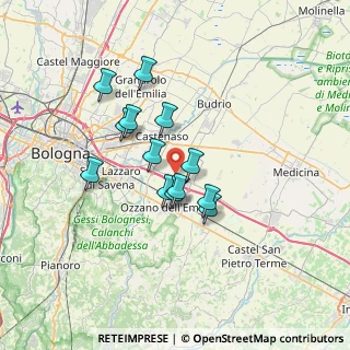 Mappa Via Ca' Fornacetta, 40064 Ozzano dell'Emilia BO, Italia (5.43538)