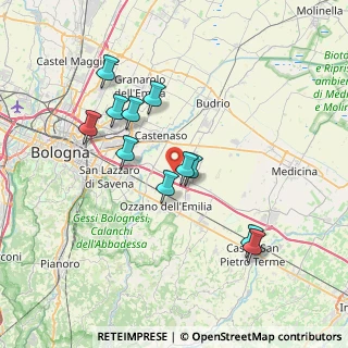 Mappa Via Ca' Fornacetta, 40064 Ozzano dell'Emilia BO, Italia (6.90545)