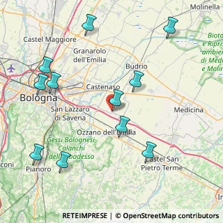 Mappa Via Ca' Fornacetta, 40064 Ozzano dell'Emilia BO, Italia (9.69909)
