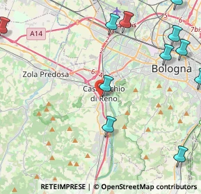 Mappa Via Collodi, 40033 Casalecchio di Reno BO, Italia (6.17583)