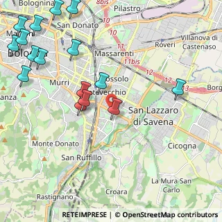 Mappa Via degli Ortolani, 40139 Bologna BO, Italia (2.89563)