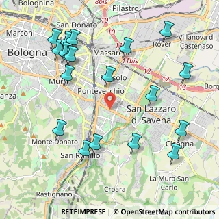 Mappa Via degli Ortolani, 40139 Bologna BO, Italia (2.5205)