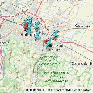 Mappa Via degli Ortolani, 40139 Bologna BO, Italia (3.48545)