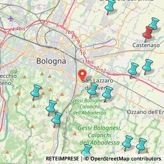 Mappa Via degli Ortolani, 40139 Bologna BO, Italia (6.53846)