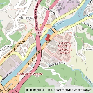 Mappa Via Sardorella, 57, 16162 Genova, Genova (Liguria)