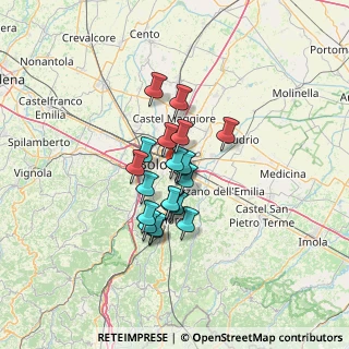 Mappa Via la Castiglia, 40137 Bologna BO, Italia (9.027)