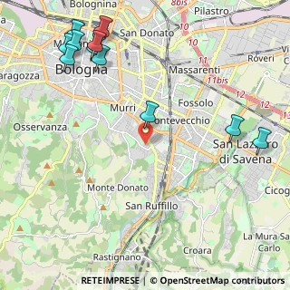 Mappa Via la Castiglia, 40137 Bologna BO, Italia (2.92727)