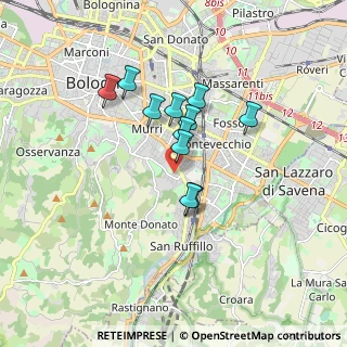 Mappa Via la Castiglia, 40137 Bologna BO, Italia (1.32273)