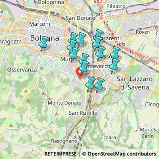 Mappa Via la Castiglia, 40137 Bologna BO, Italia (1.455)