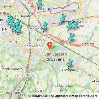 Mappa Via Gaetano Tacconi, 40139 Bologna BO, Italia (3.01286)