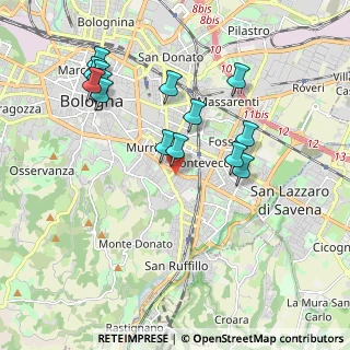 Mappa Via Beniamino Gigli, 40137 Bologna BO, Italia (1.96571)